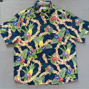 Men’s Tommy Bahama Tropical Fruit Short Sleeve Button Down Shirt Size XL
